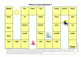 Which Homophone? game