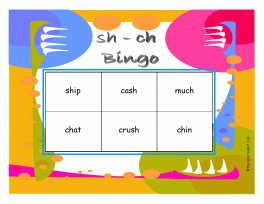 ch sh bingo