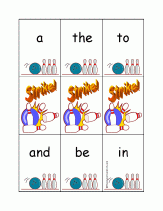 strike sight words card games