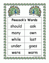 wild words charts