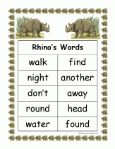 wild words charts