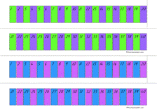 number line pegs