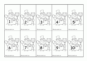 snowmen 1-10 game